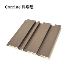 WPC Wall Cladding Grooved Profiled Slat Panel Fluted Panel